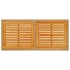 Mesa de jardín superficie de madera ratán PE beige 115x54x74