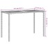 Mesa de jardín superficie de madera ratán PE beige 115x54x74