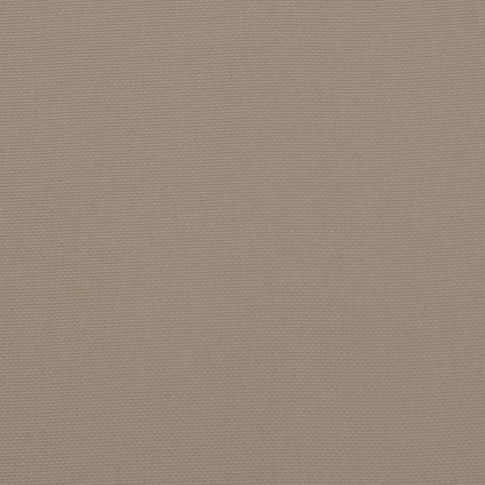 Cojines de banco de jardín 2 uds tela Oxford taupé 180x50x7