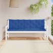 Cojines de banco de jardín 2 uds tela Oxford azul 180x50x7 cm