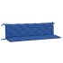 Cojines de banco de jardín 2 uds tela Oxford azul 180x50x7