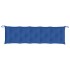 Cojines de banco de jardín 2 uds tela Oxford azul 180x50x7