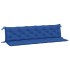 Cojines de banco de jardín 2 uds tela Oxford azul 200x50x7