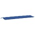 Cojines de banco de jardín 2 uds tela Oxford azul 200x50x7
