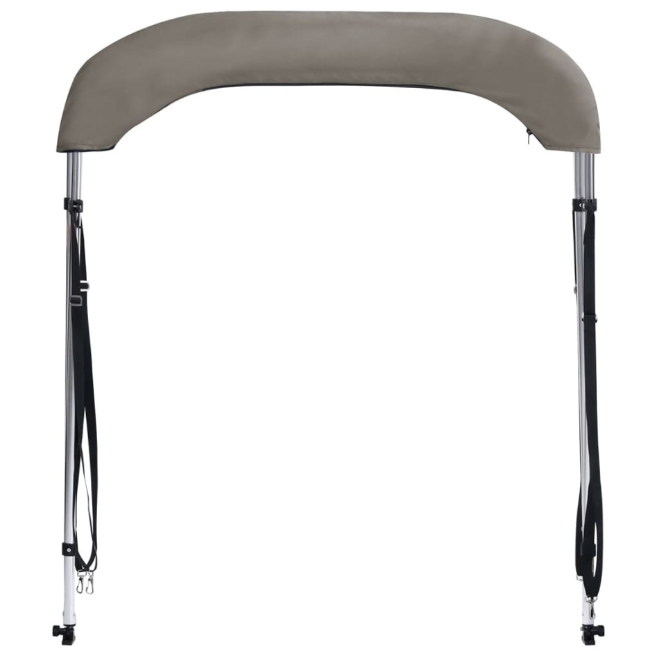 Toldo bimini de 2 arcos gris 150x120x110