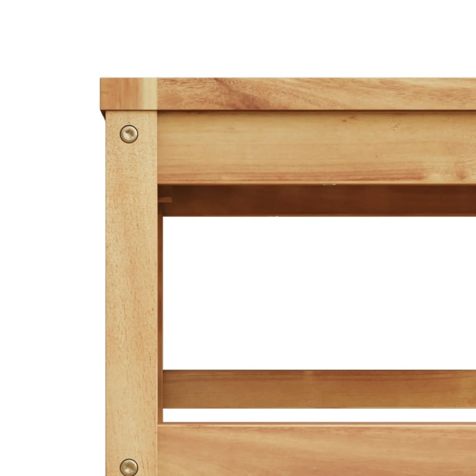 Mesa de jardín madera maciza de acacia 63x63x30