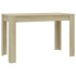 Mesa de comedor de aglomerado color roble Sonoma 120x60x76