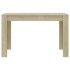 Mesa de comedor de aglomerado color roble Sonoma 120x60x76