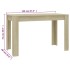 Mesa de comedor de aglomerado color roble Sonoma 120x60x76