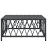 Mesa de jardín tela tejida gris antracita 70x70x34