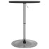 Mesa alta de bar madera ingeniería y acero negra 50x50x90