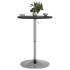 Mesa alta de bar madera ingeniería y acero negra 50x50x90