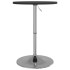 Mesa alta de bar madera ingeniería y acero negra 50x50x90