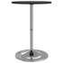 Mesa alta de bar madera ingeniería y acero negra 50x50x90