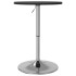 Mesa alta de bar madera ingeniería y acero negra 50x50x90