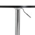 Mesa alta de bar madera ingeniería y acero negra 50x50x90