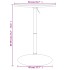 Mesa alta de bar madera ingeniería y acero negra 50x50x90