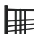 Estructura cama sin colchón con estribo metal negro 100x190
