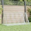 Conejera acero galvanizado plateado 200x105x91 cm