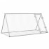 Conejera acero galvanizado plateado 200x105x91