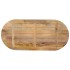 Tablero de mesa ovalado madera maciza de mango 120x50x2,5
