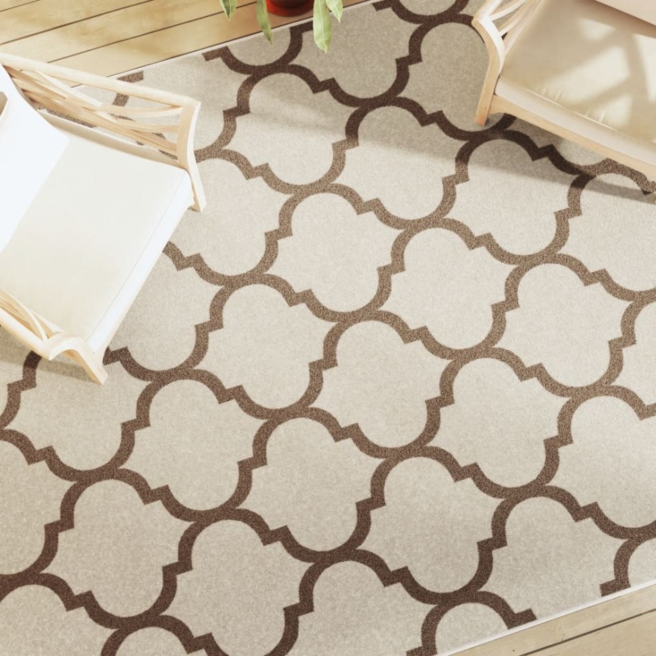 Alfombra interior exterior antideslizante pelo corto 190x300