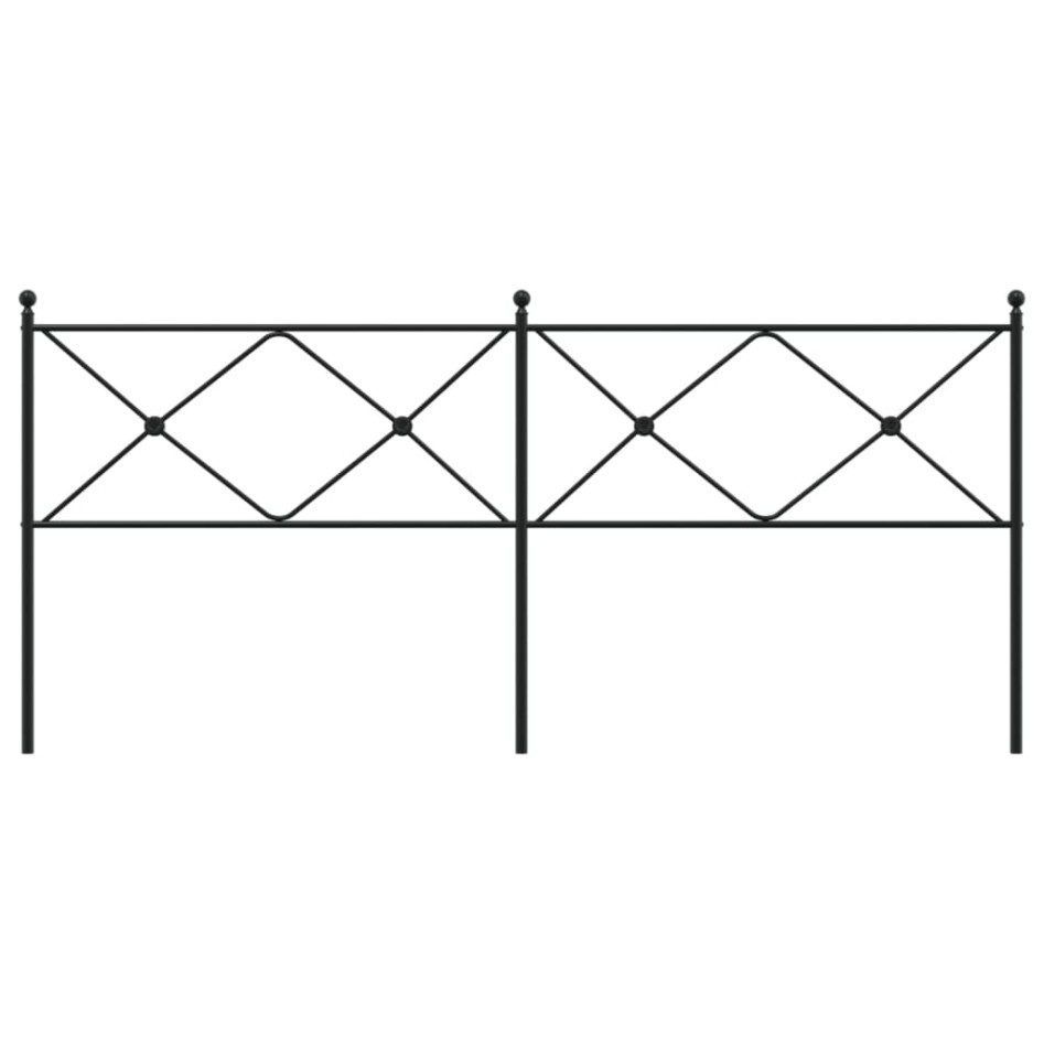 Cabecero de metal negro 200