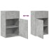 Armario almacenaje madera ingeniería gris hormigón