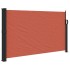 Toldo lateral retráctil terracota 120x500