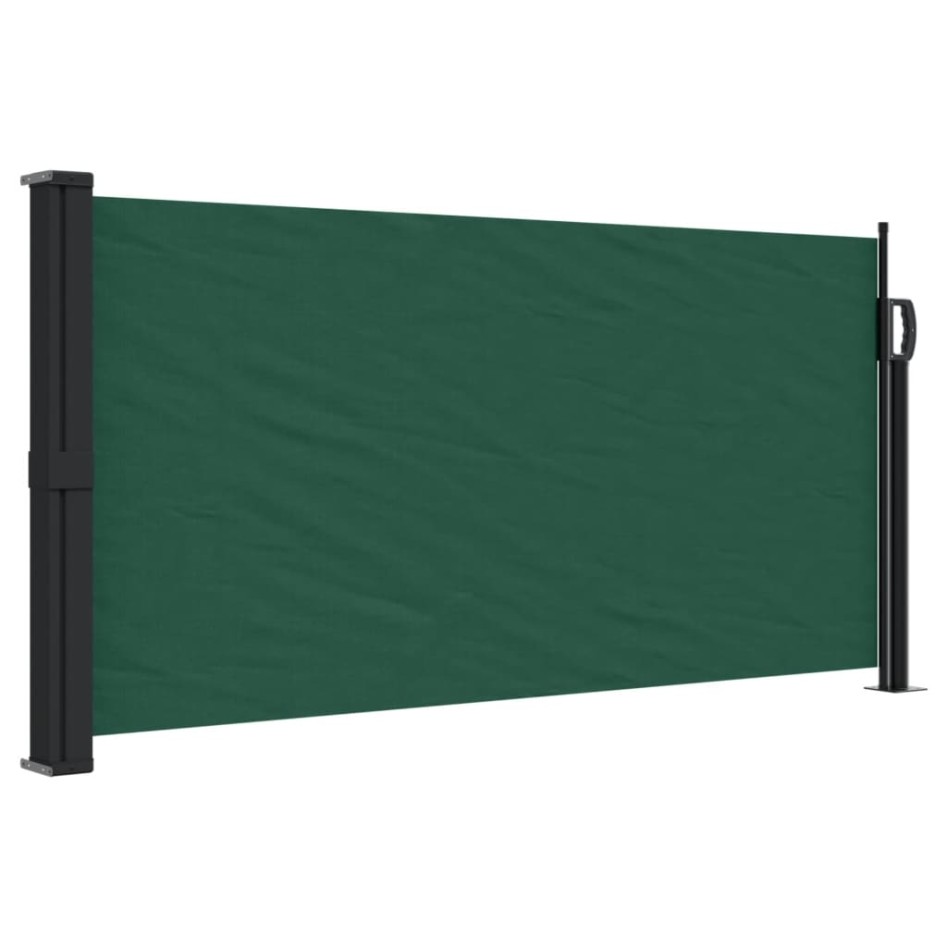 Toldo lateral retráctil verde oscuro 100x300