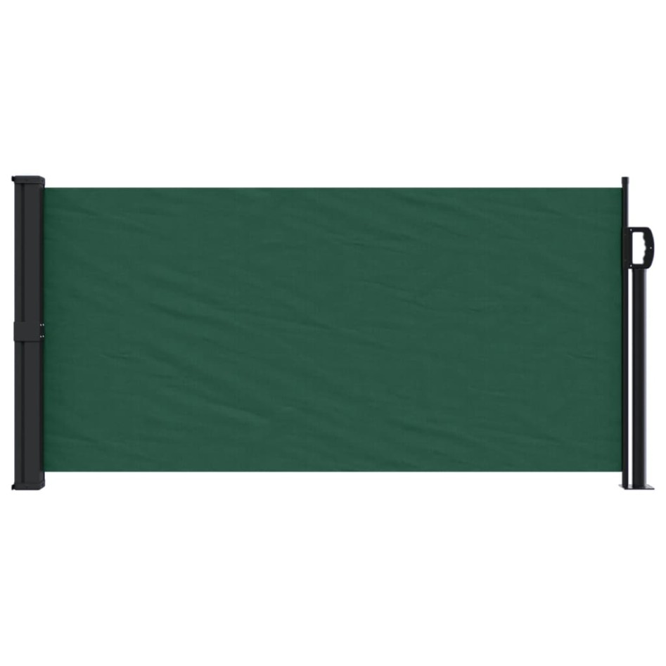 Toldo lateral retráctil verde oscuro 100x300