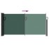 Toldo lateral retráctil verde oscuro 100x300