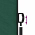 Toldo lateral retráctil verde oscuro 100x300