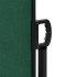 Toldo lateral retráctil verde oscuro 100x300