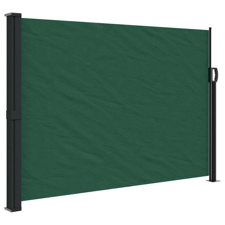 Toldo lateral retráctil verde oscuro 140x300