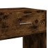 Tocador con espejo color roble ahumado 80x39x80