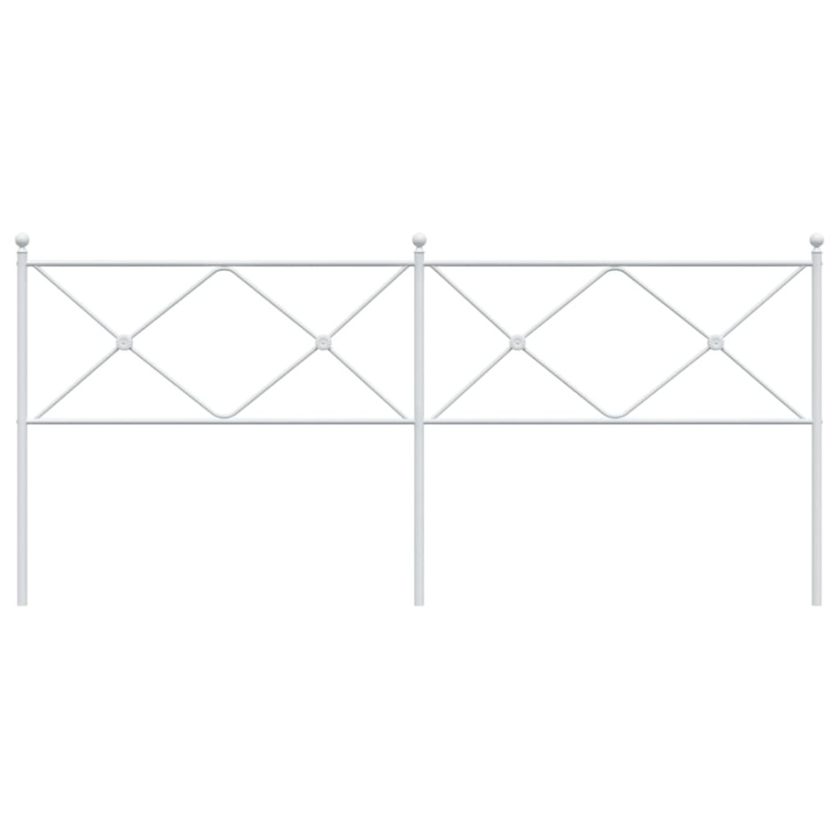 Cabecero de metal blanco 200