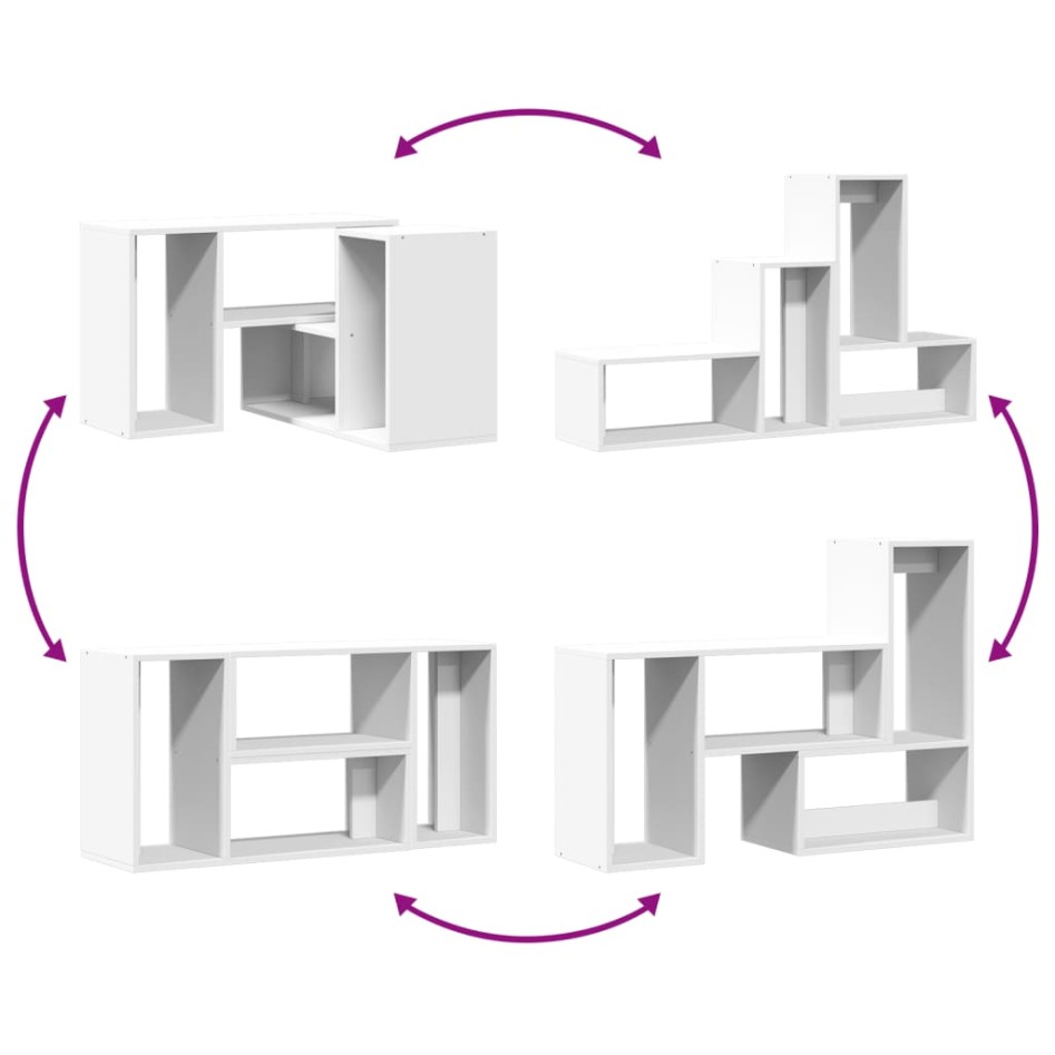 Muebles para TV 2 uds madera de ingeniería blanco 75x30x50
