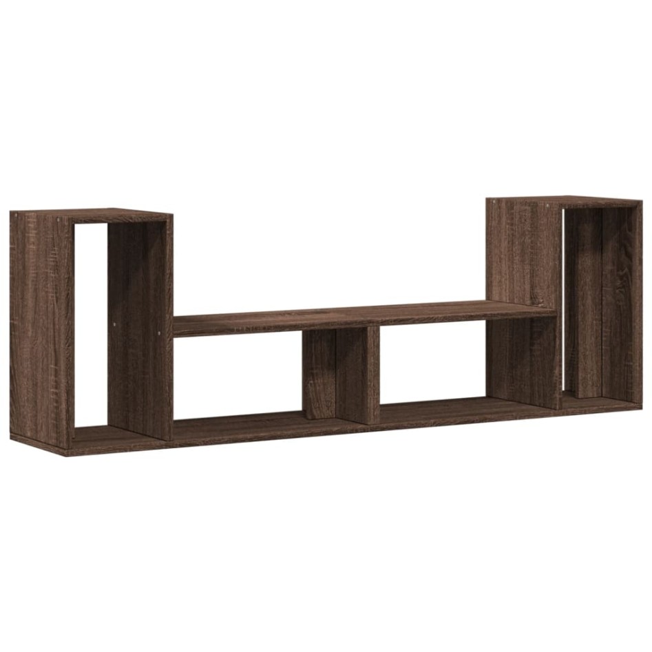 Muebles de TV 2 uds madera ingeniería roble marrón 75x30x50