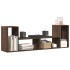 Muebles de TV 2 uds madera ingeniería roble marrón 75x30x50