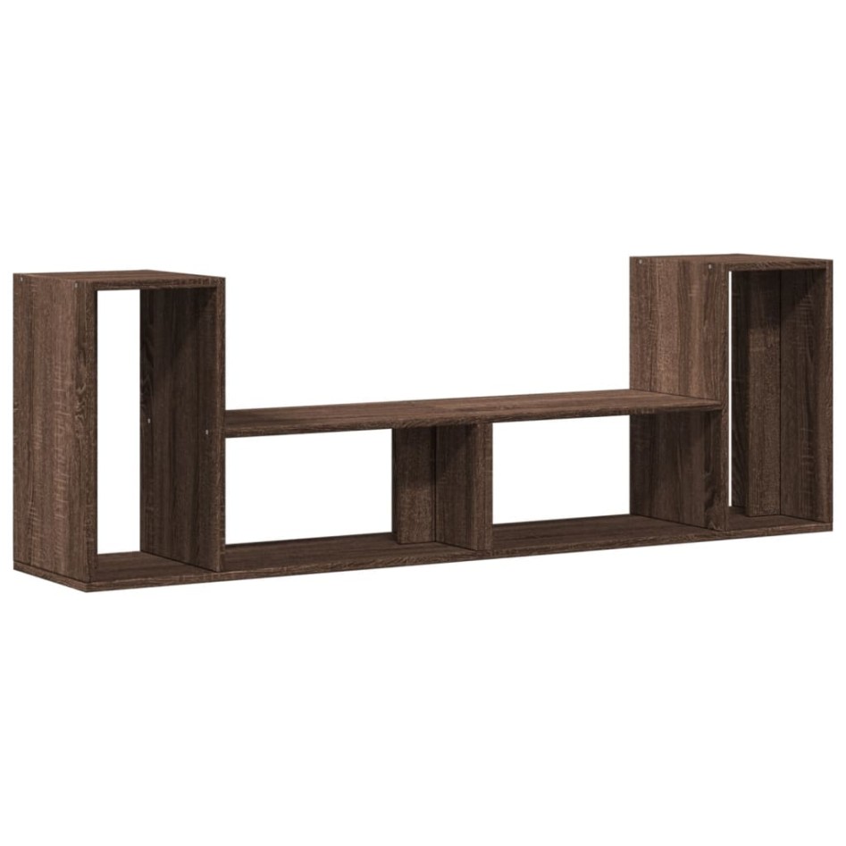 Muebles de TV 2 uds madera ingeniería roble marrón 75x30x50