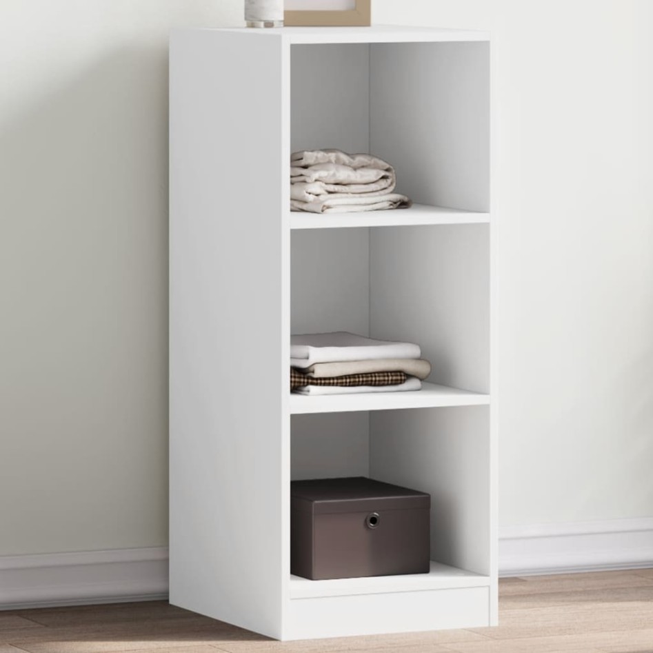 Armario de madera de ingeniería blanco 48x41x102