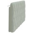 Cabecero de cama acolchado terciopelo gris claro 160
