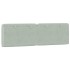 Cabecero de cama acolchado terciopelo gris claro 160