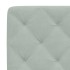 Cabecero de cama acolchado terciopelo gris claro 160