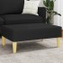 Reposapiés de tela negro 77x55x31