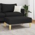 Reposapiés de tela negro 77x55x31