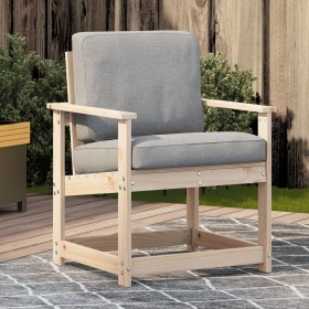 Silla de jardín madera maciza de pino 62x56x77