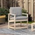 Silla de jardín madera maciza de pino 62x56x77