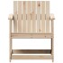 Silla de jardín madera maciza de pino 62x56x77